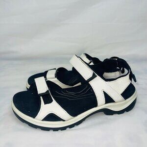 Ecco Women's White & Black Yucatan Sport Sandal Size 38